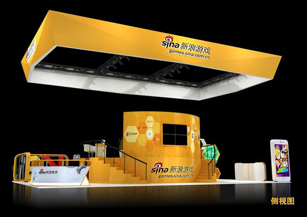 VR與電競首亮相 新浪游戲CJ2016展臺概念圖(圖4) VR與電競首亮相 新浪游戲CJ2016展臺概念圖(圖4)