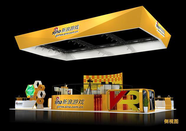 VR與電競首亮相 新浪游戲CJ2016展臺概念圖(圖3) VR與電競首亮相 新浪游戲CJ2016展臺概念圖(圖3)