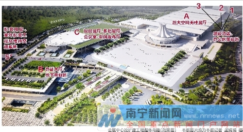 會展中心改擴(kuò)建場館裝修收尾 B、C塊場館８月啟用